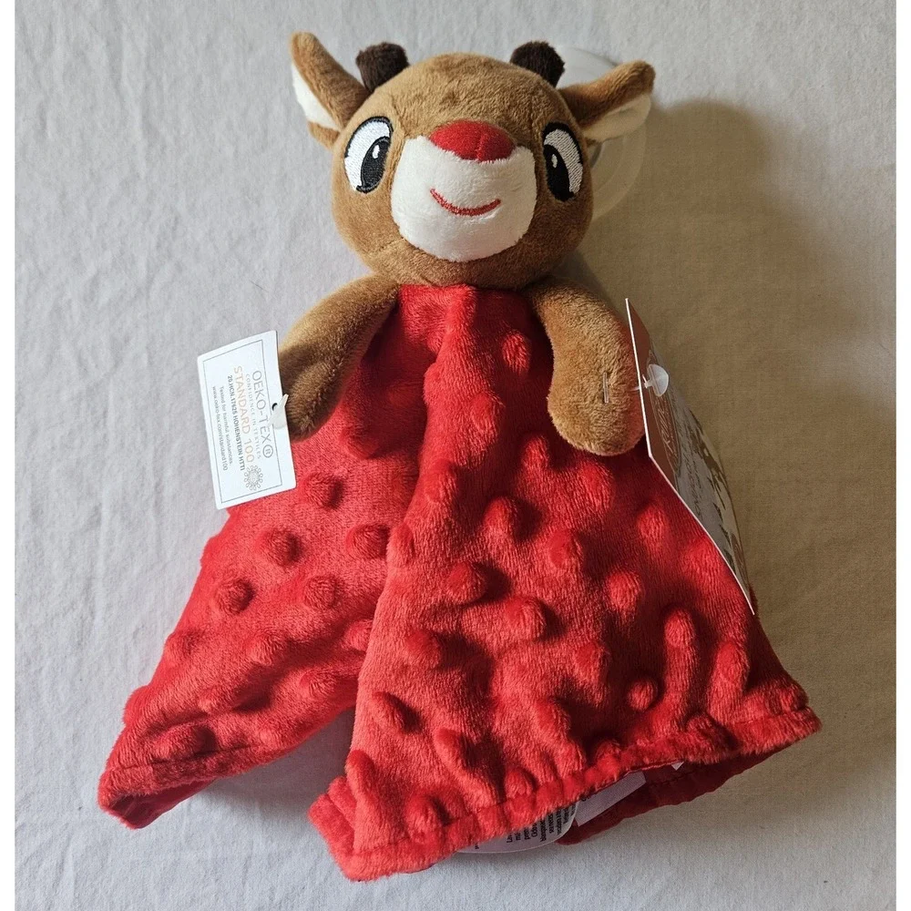 Rudolph Red Nosed Reindeer My First Rudolph Security‎ Blanket Lovey 10